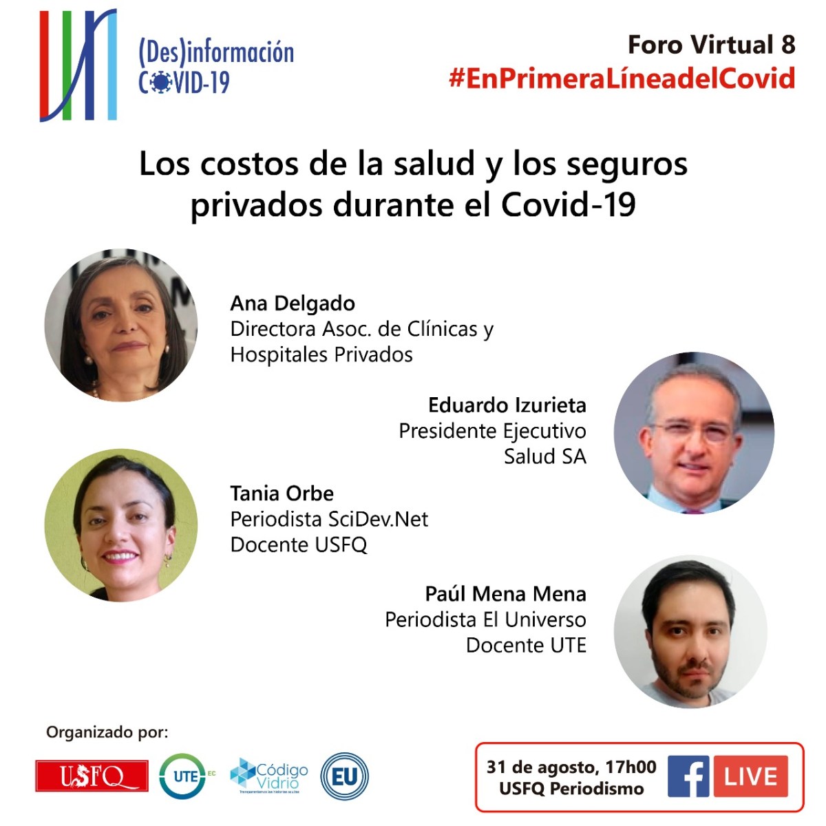 #EnPrimeraLíneadelCovid Costos salud y seguros&nbsp;privados